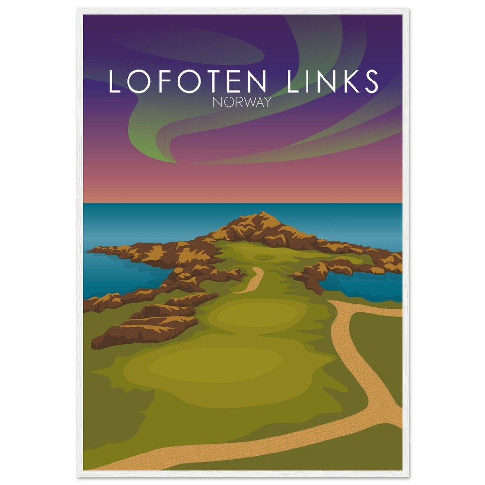 Lofoten Links Golf Course Sunset Print