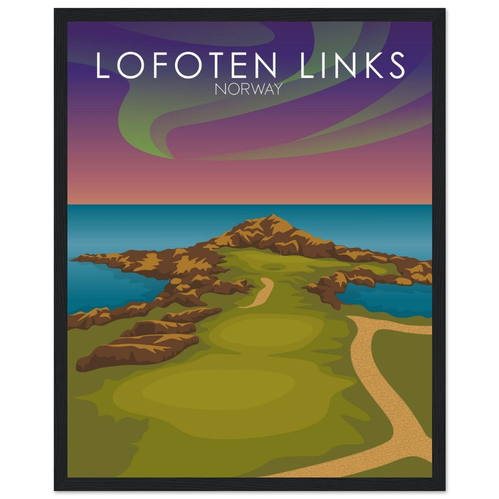 Lofoten Links Golf Course Sunset Print