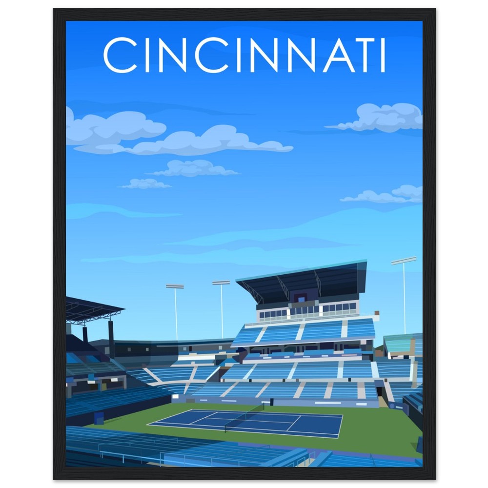 Cincinnati ATP/WTA Masters Tennis Stadium Poster