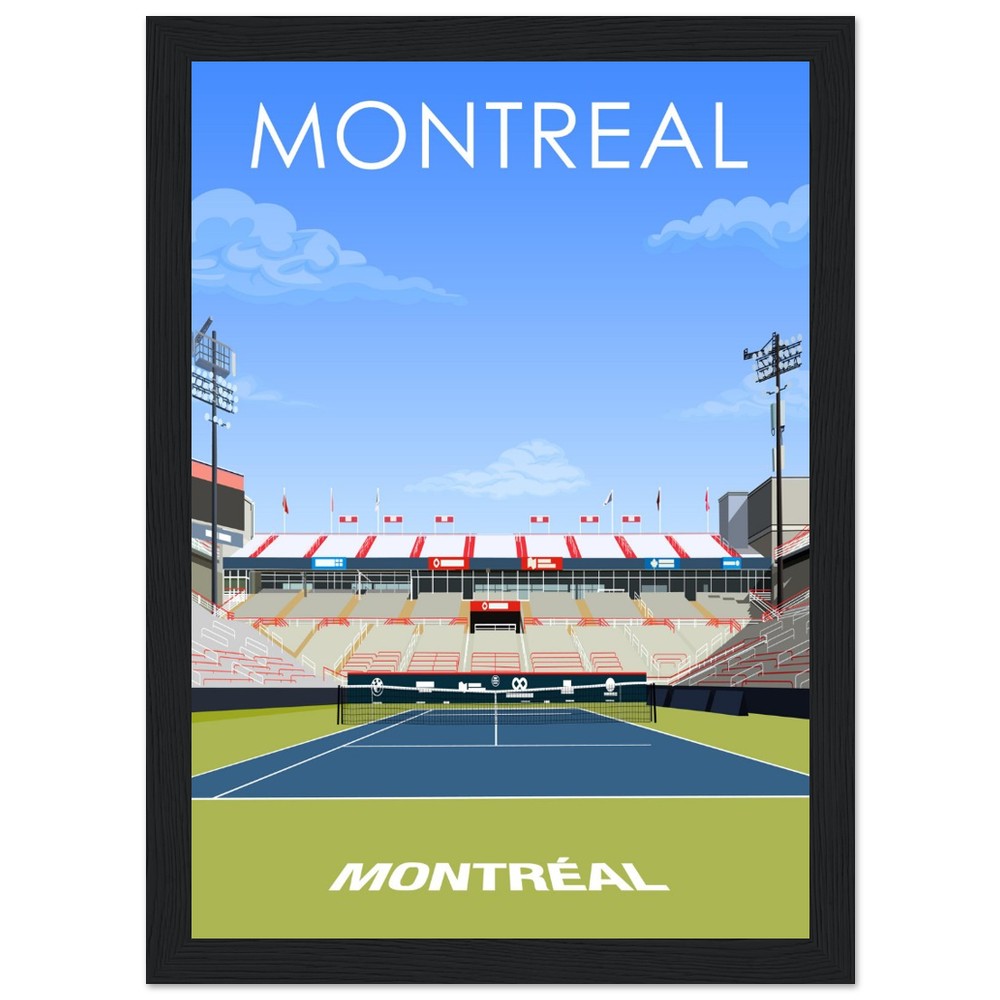 Montreal ATP/WTA Masters Tennis Stadium Poster