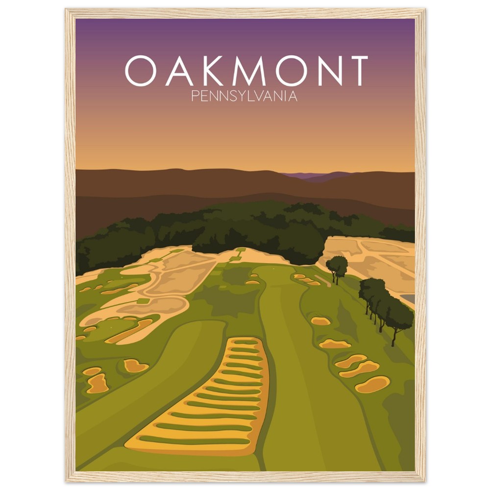 Oakmont Country Club Golf Course Sunset Print