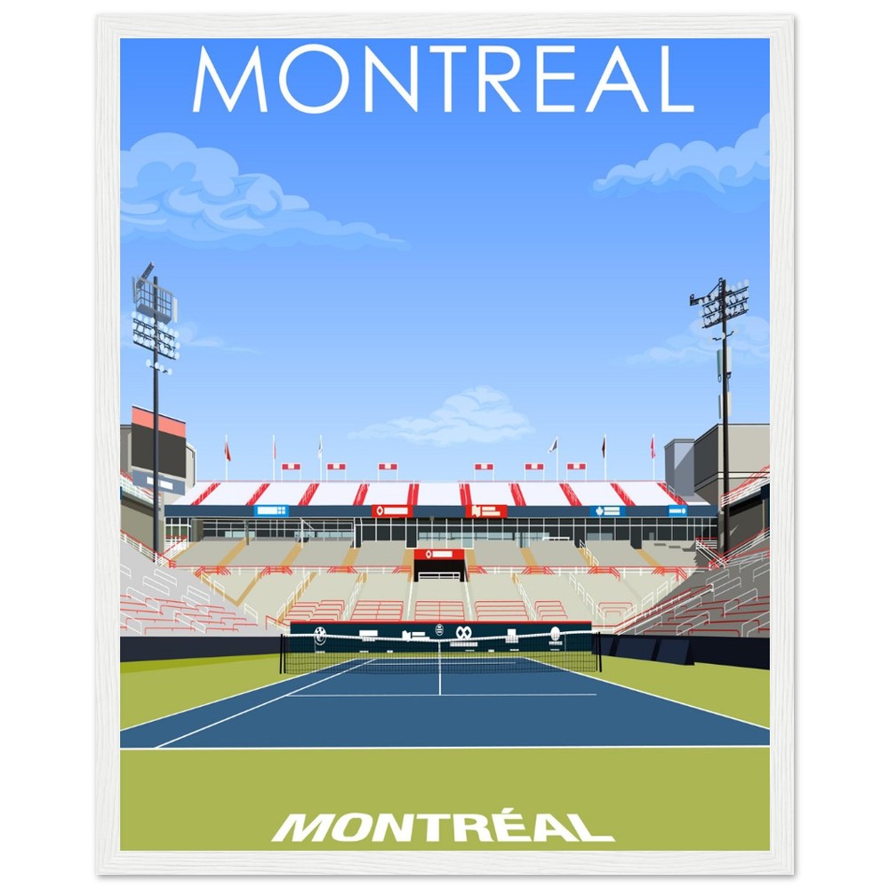 Montreal ATP/WTA Masters Tennis Stadium Poster