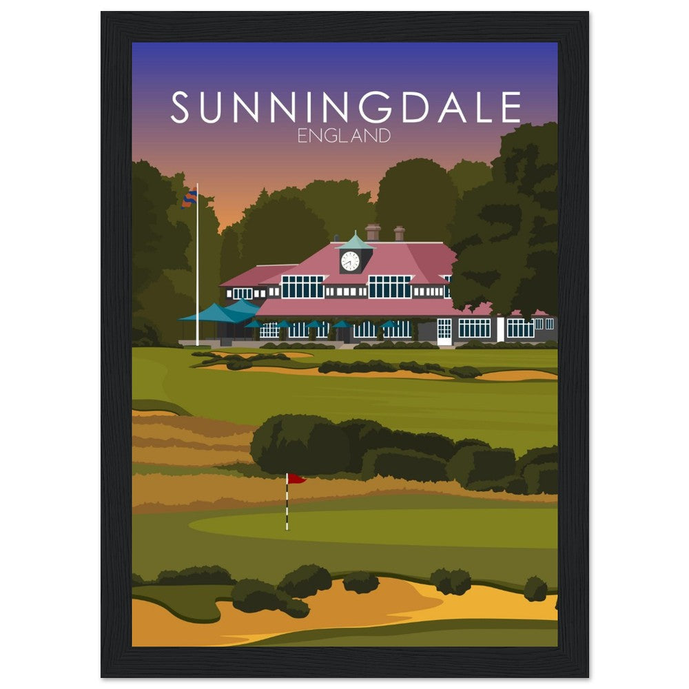 Sunningdale Golf Course Sunset Print