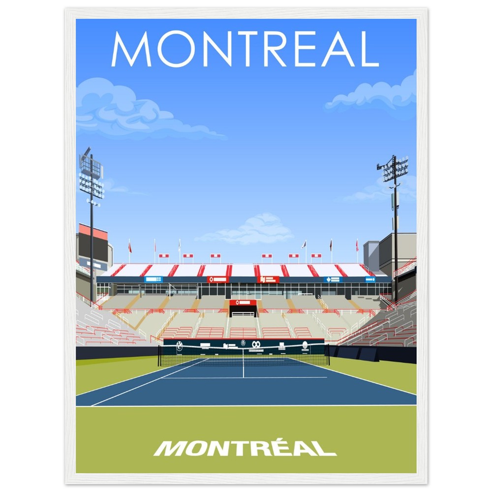 Montreal ATP/WTA Masters Tennis Stadium Poster