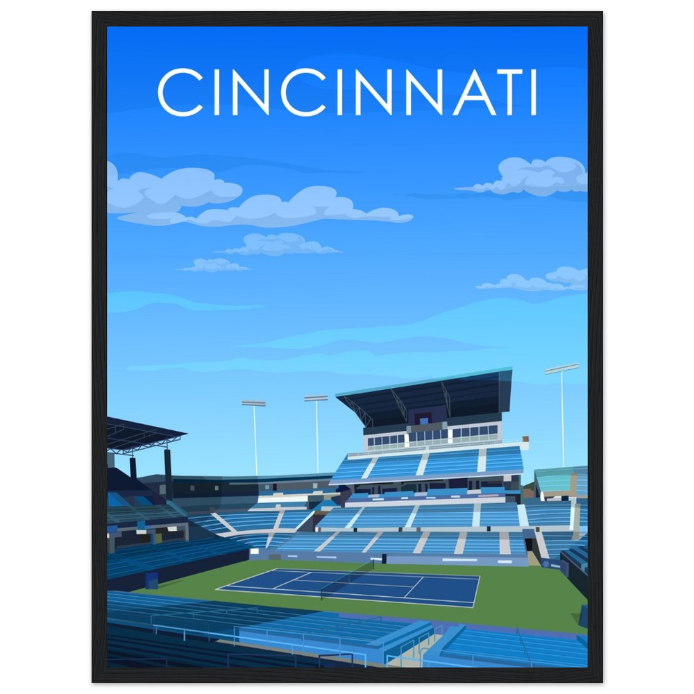 Cincinnati ATP/WTA Masters Tennis Stadium Poster