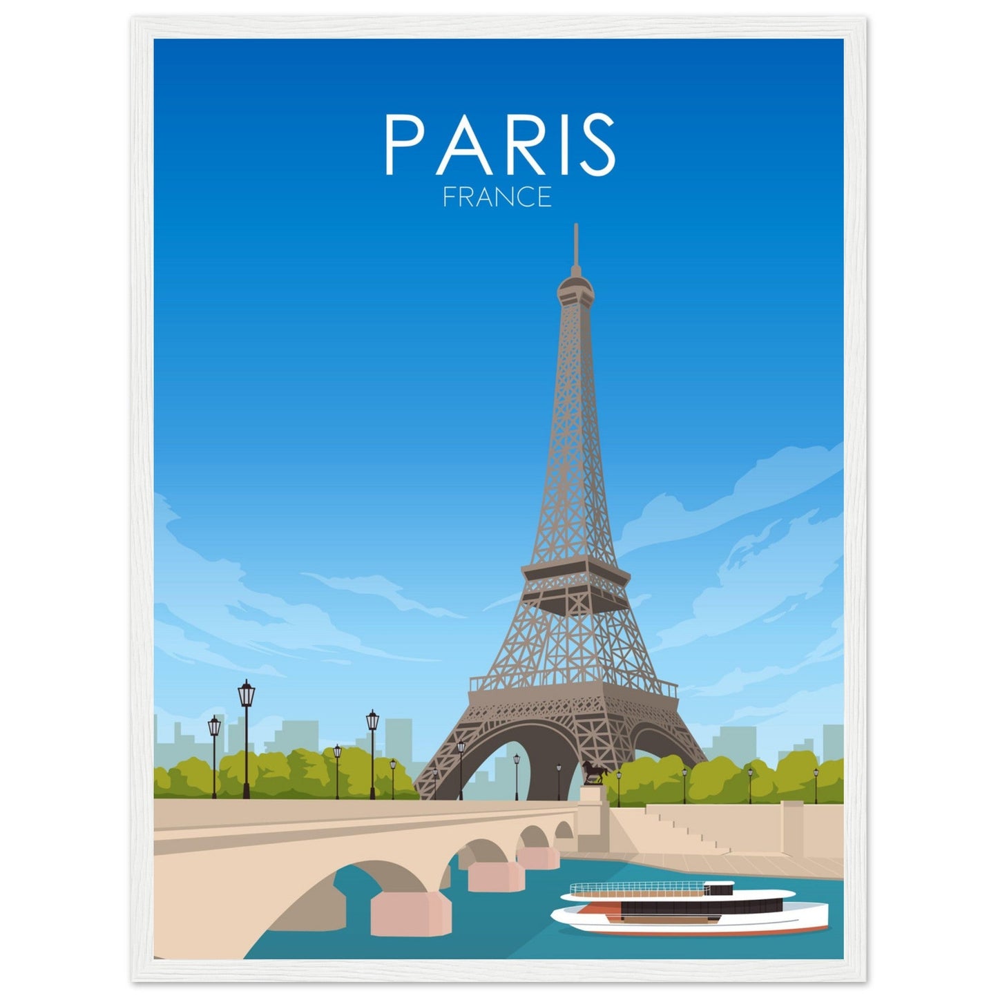 Paris Poster | Paris Wall Art | Paris Daytime Print