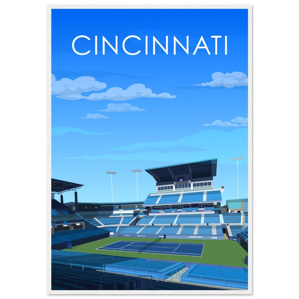 Cincinnati ATP/WTA Masters Tennis Stadium Poster