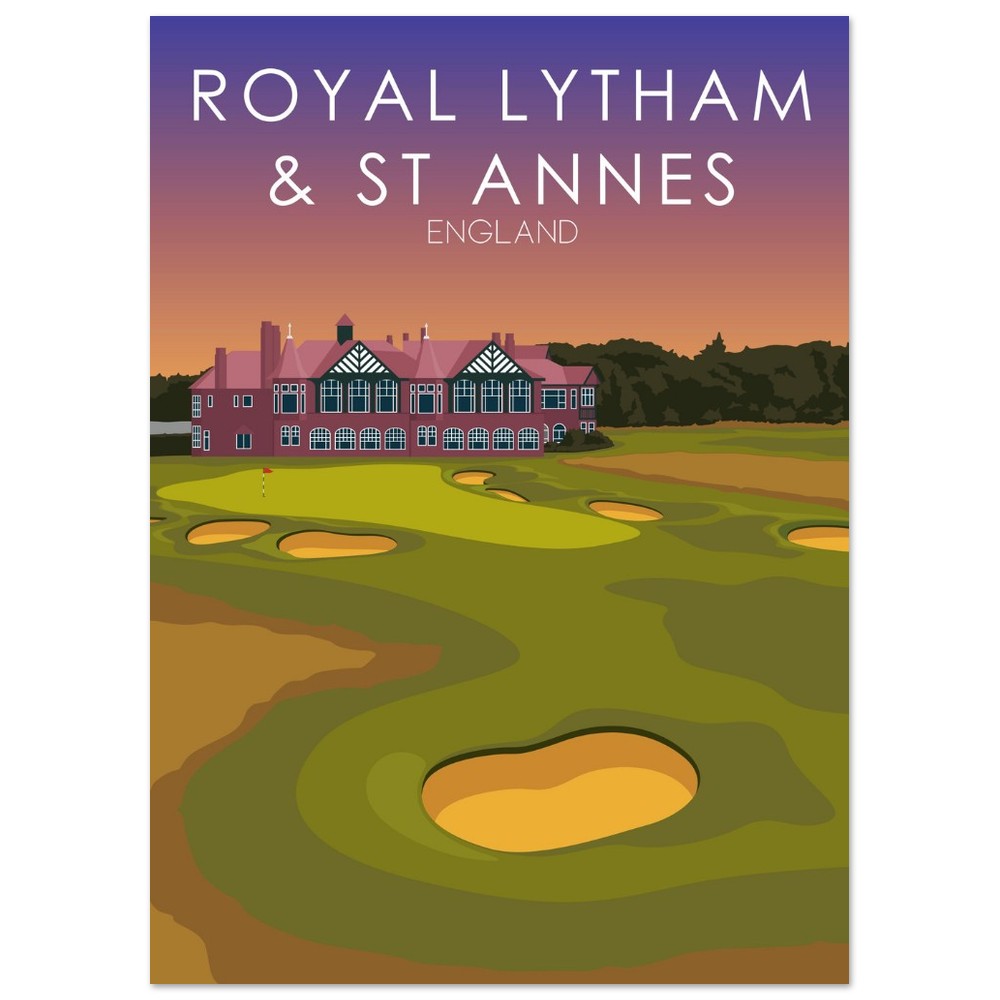 Royal Lytham & St Annes Golf Course Sunset Print