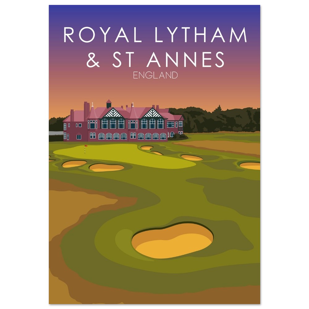 Royal Lytham & St Annes Golf Course Sunset Print