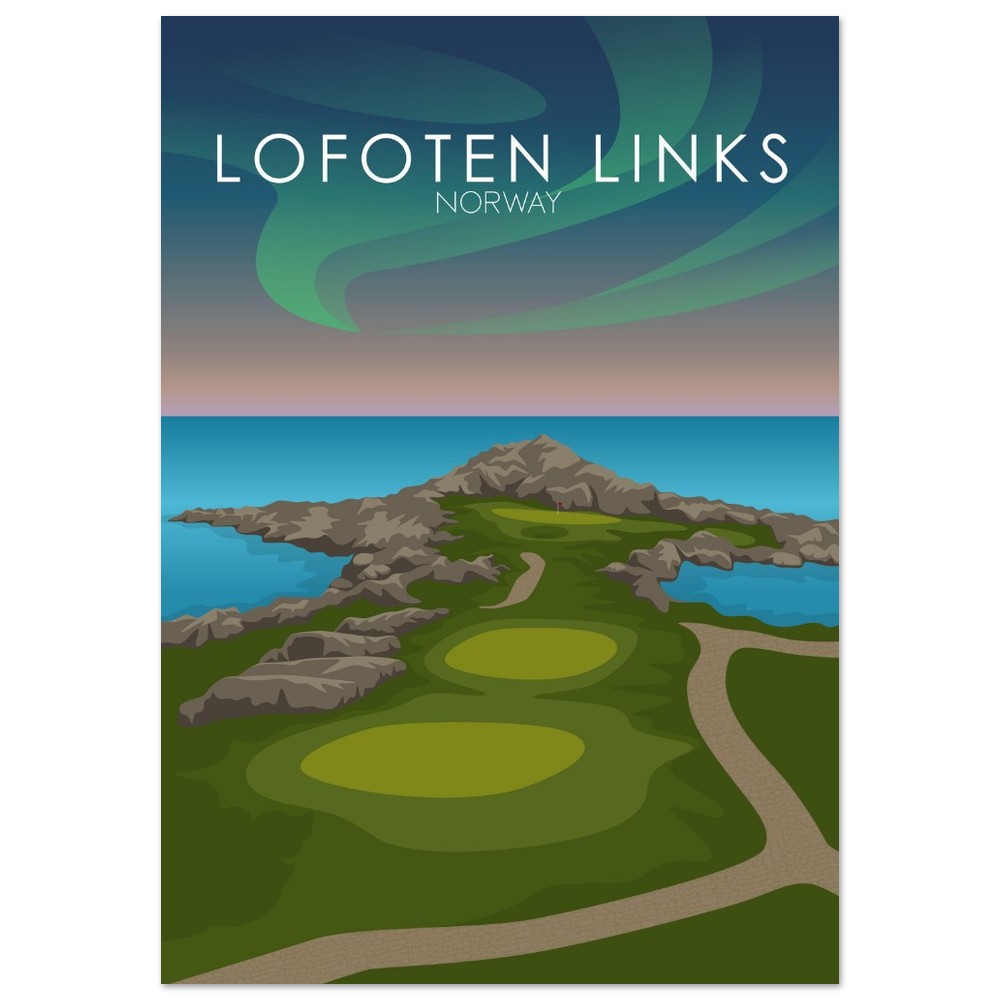 Lofoten Links Golf Course Print