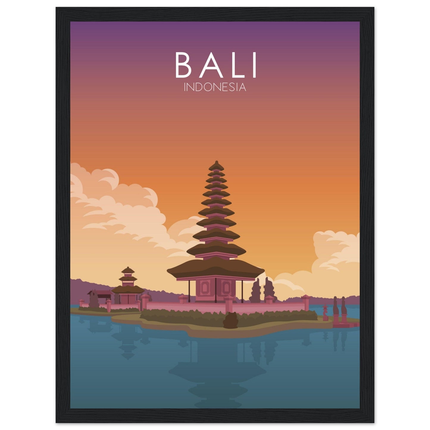 Bali Poster | Bali Wall Art | Bali Sunset Print