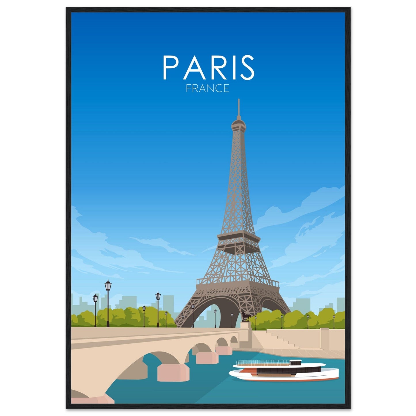 Paris Poster | Paris Wall Art | Paris Daytime Print