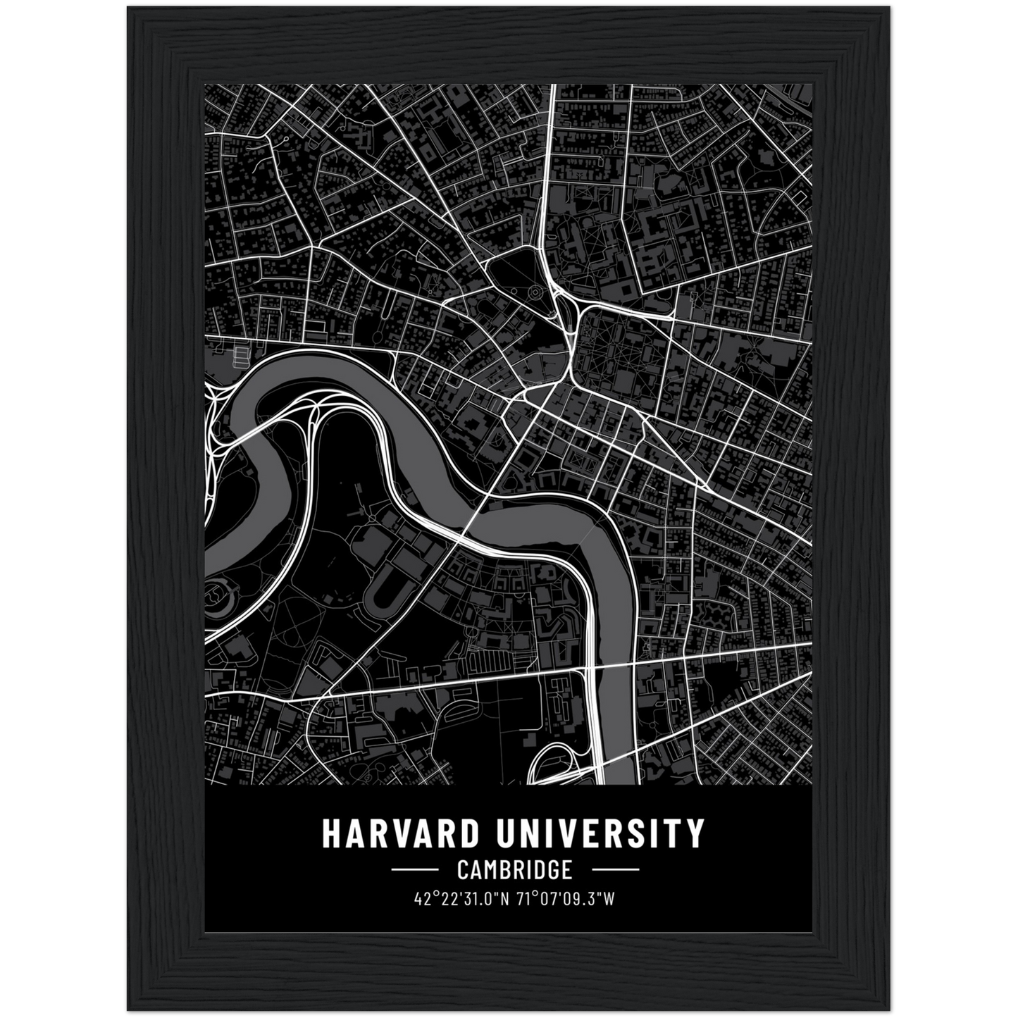 Harvard Map Poster | Harvard Map Wall Art | Harvard Map Print