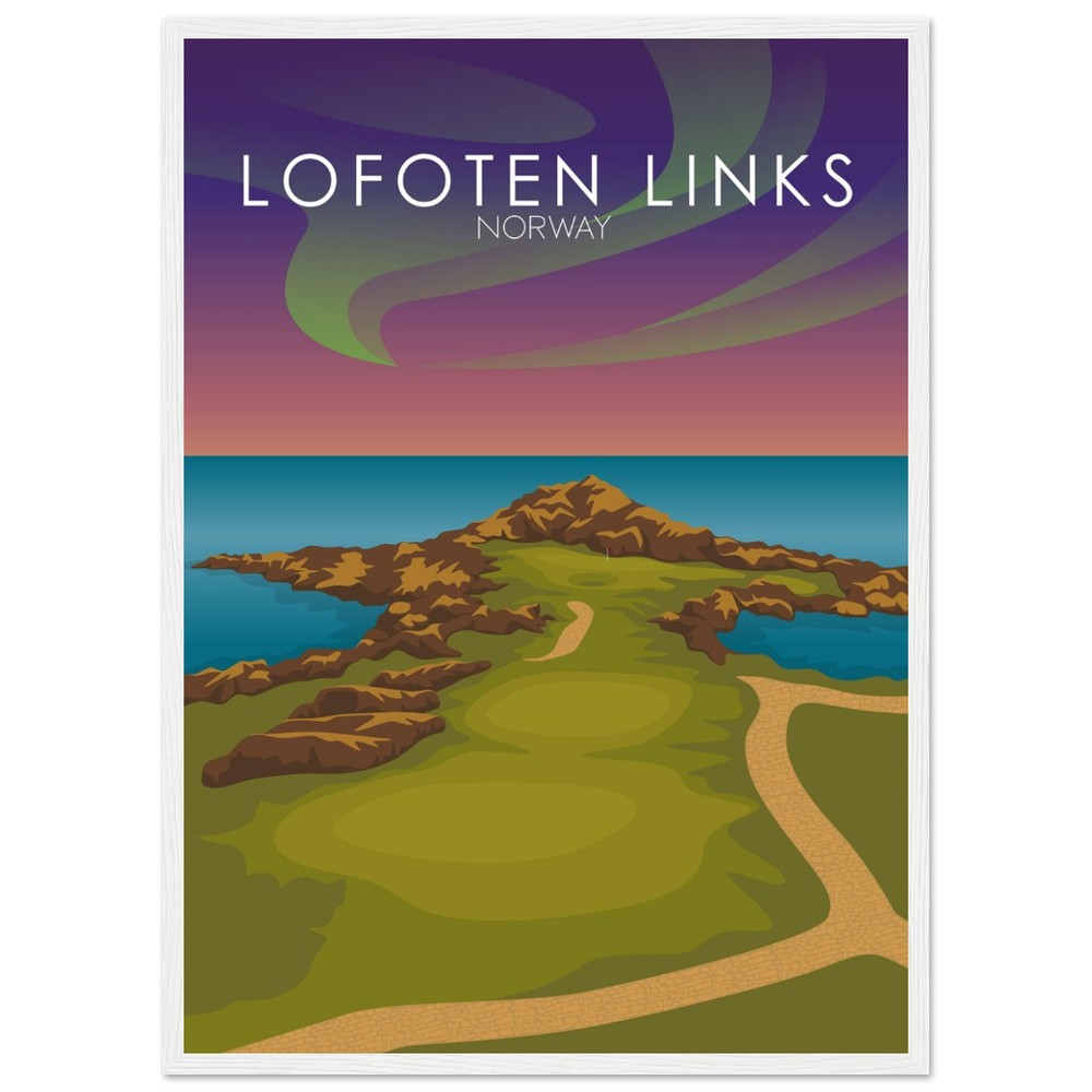 Lofoten Links Golf Course Sunset Print