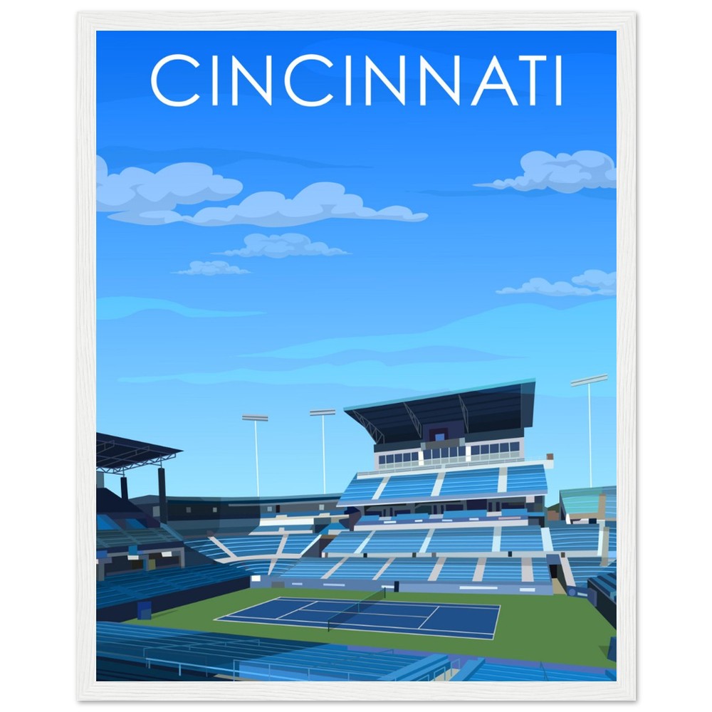 Cincinnati ATP/WTA Masters Tennis Stadium Poster