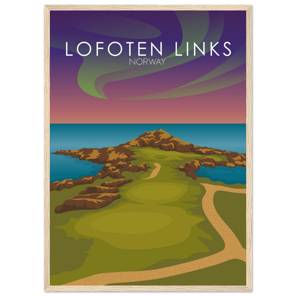 Lofoten Links Golf Course Sunset Print