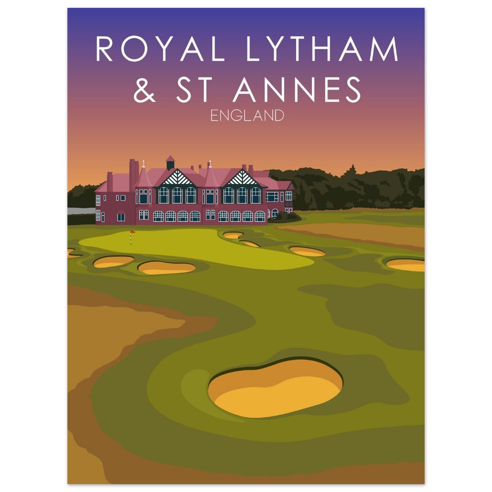 Royal Lytham & St Annes Golf Course Sunset Print