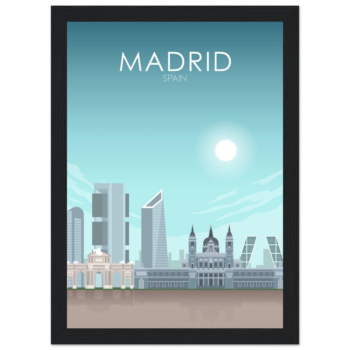 Madrid Poster | Madrid Wall Art | Madrid Daytime Print