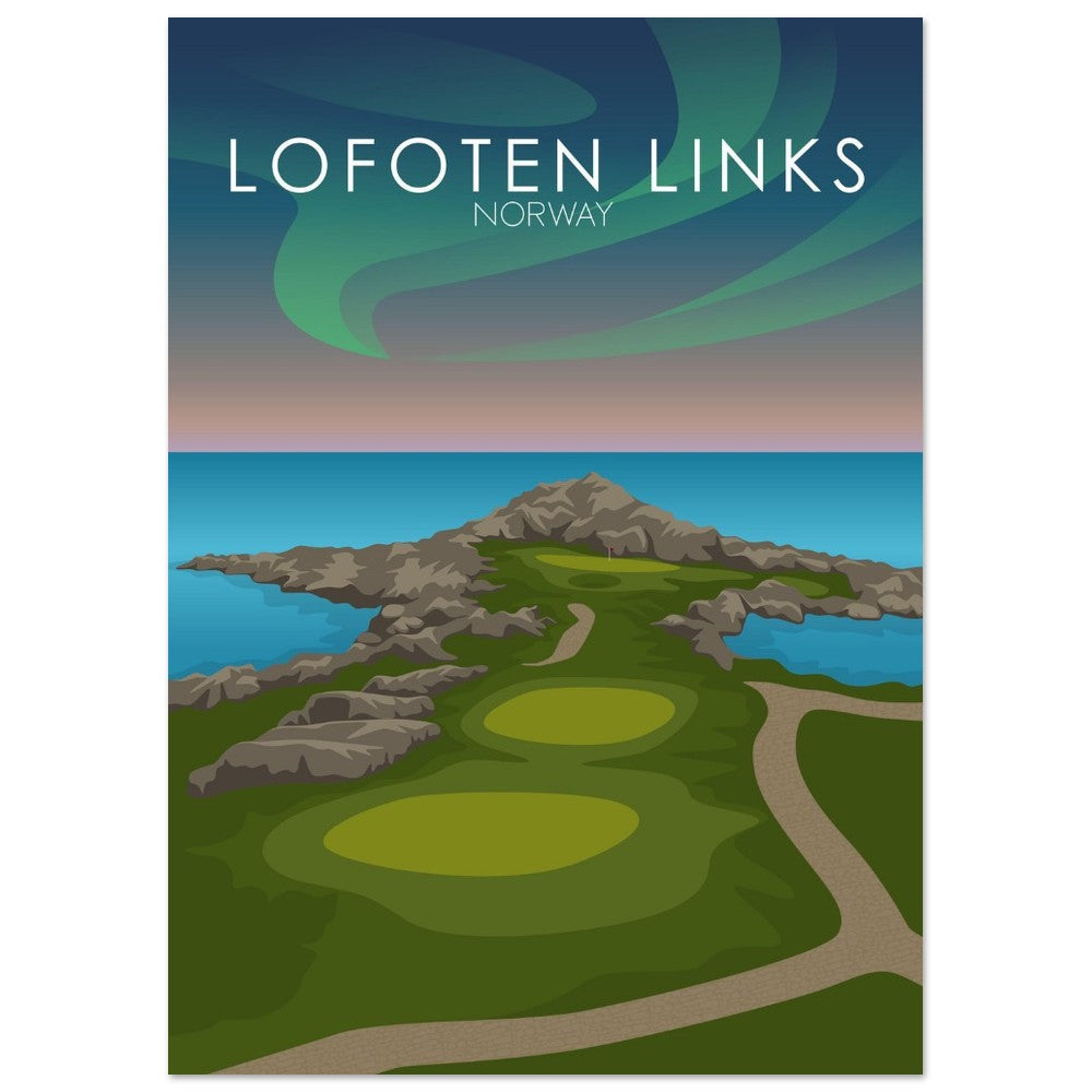 Lofoten Links Golf Course Print