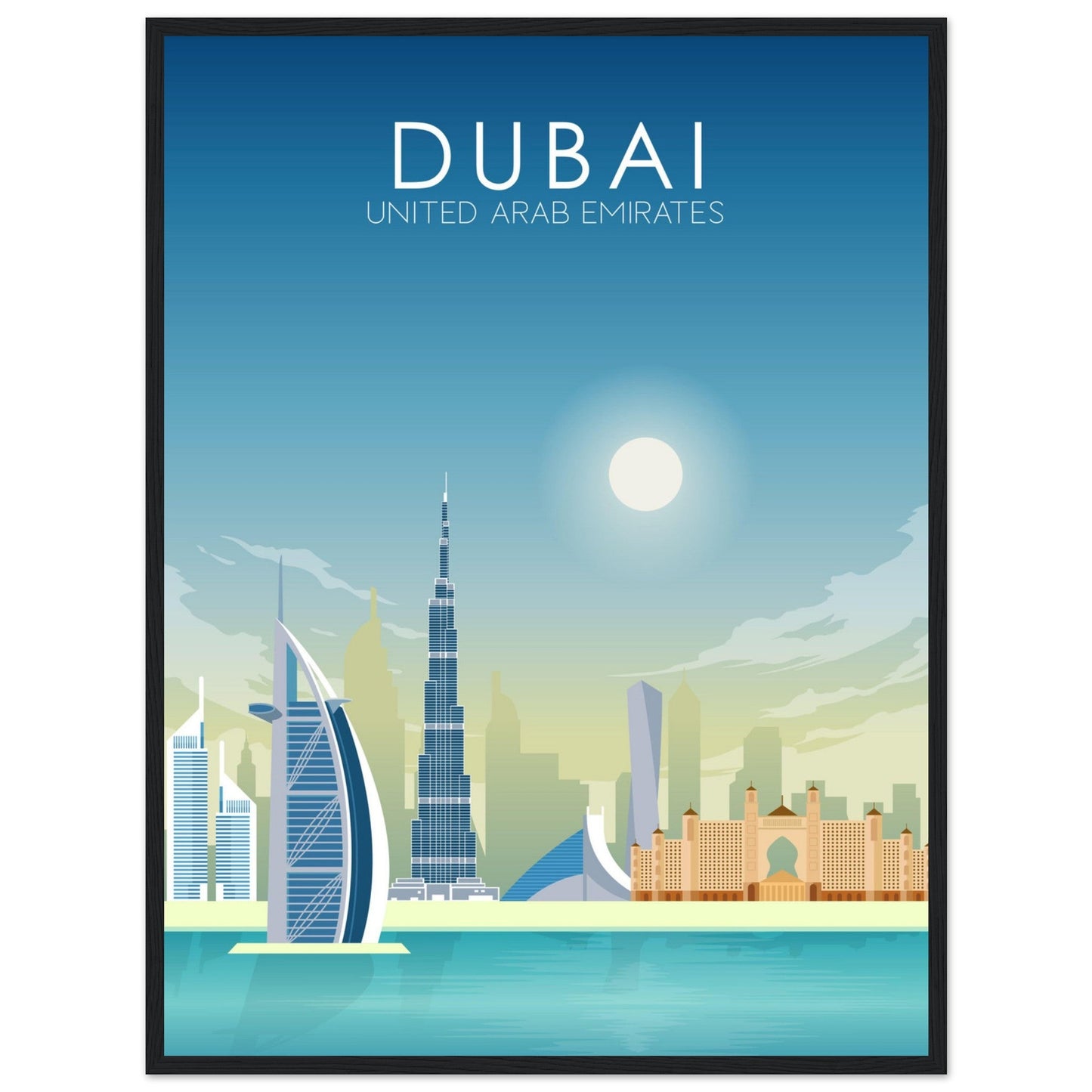 Dubai Poster | Dubai Wall Art | Dubai Daytime Print