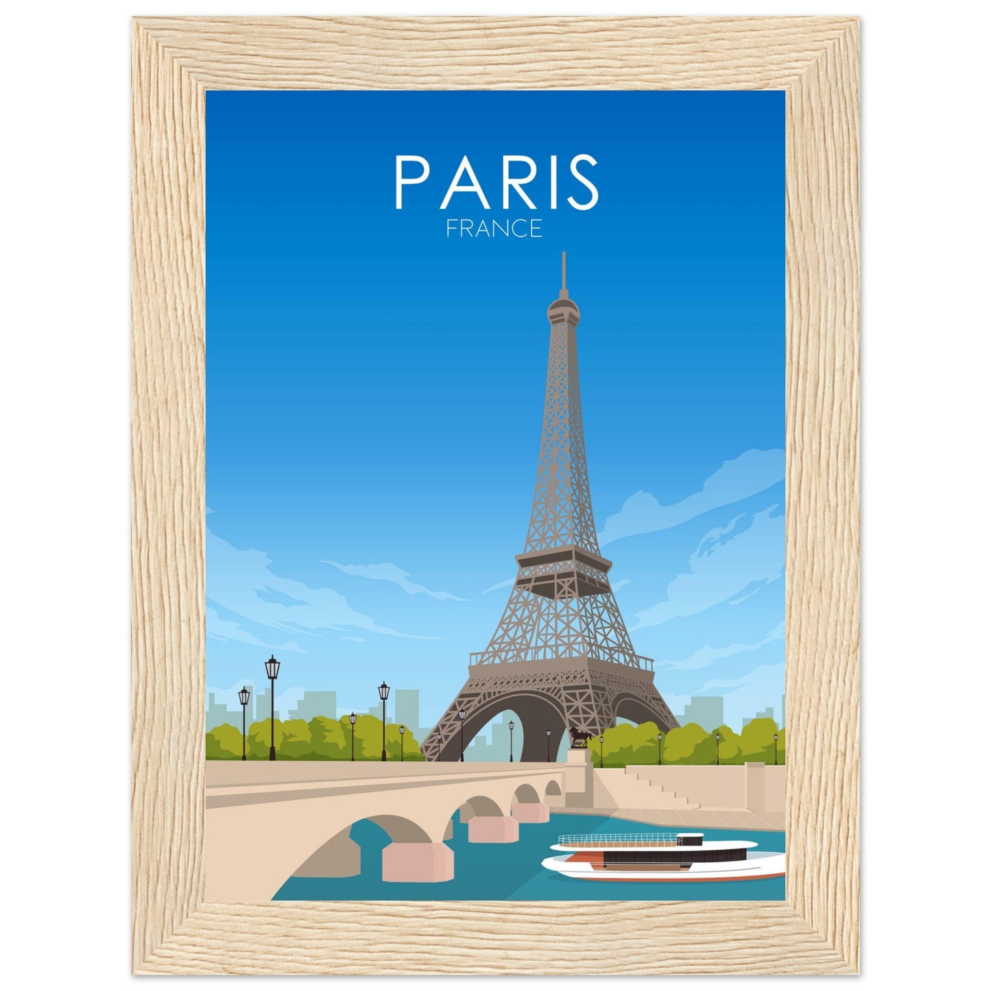 Paris Poster | Paris Wall Art | Paris Daytime Print