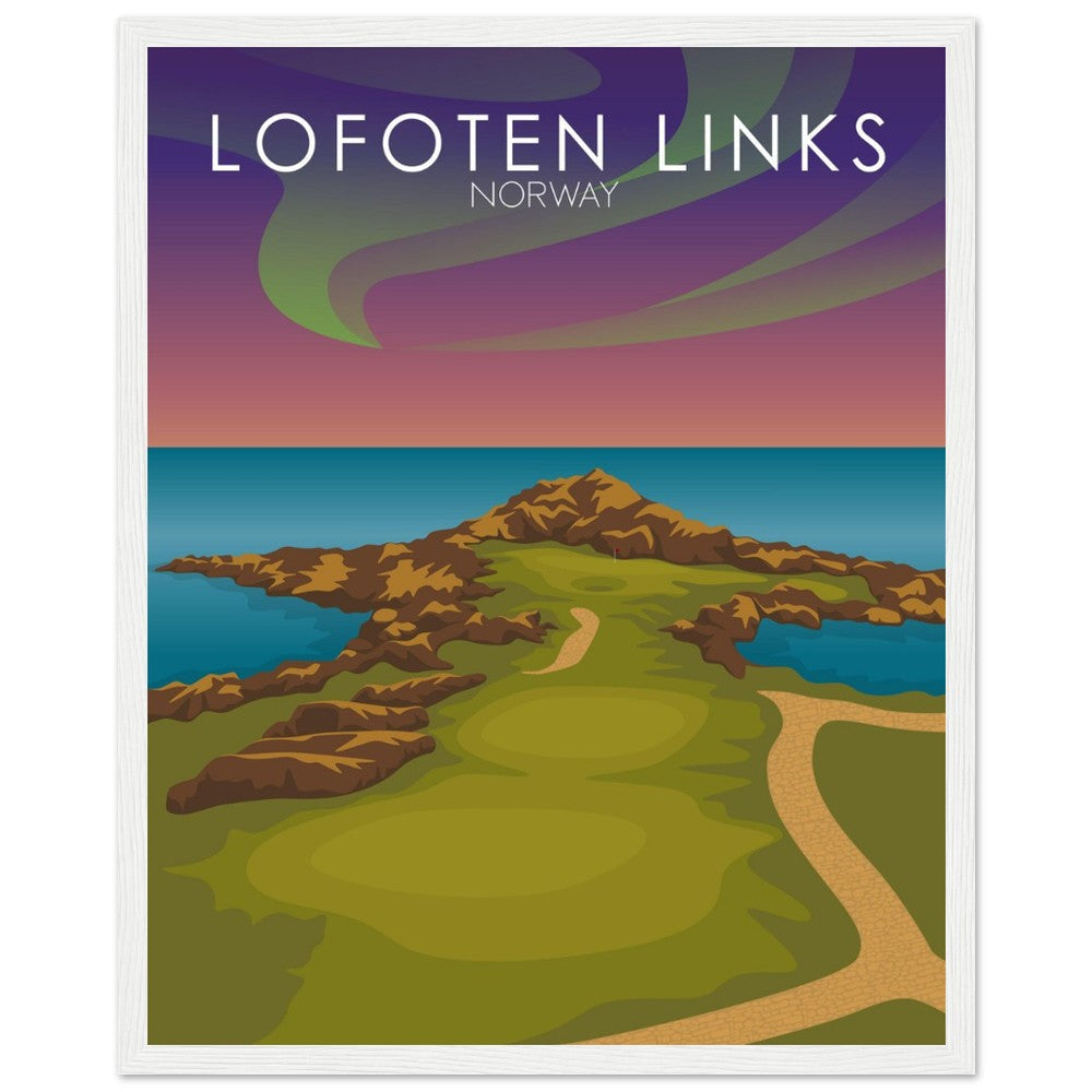 Lofoten Links Golf Course Sunset Print