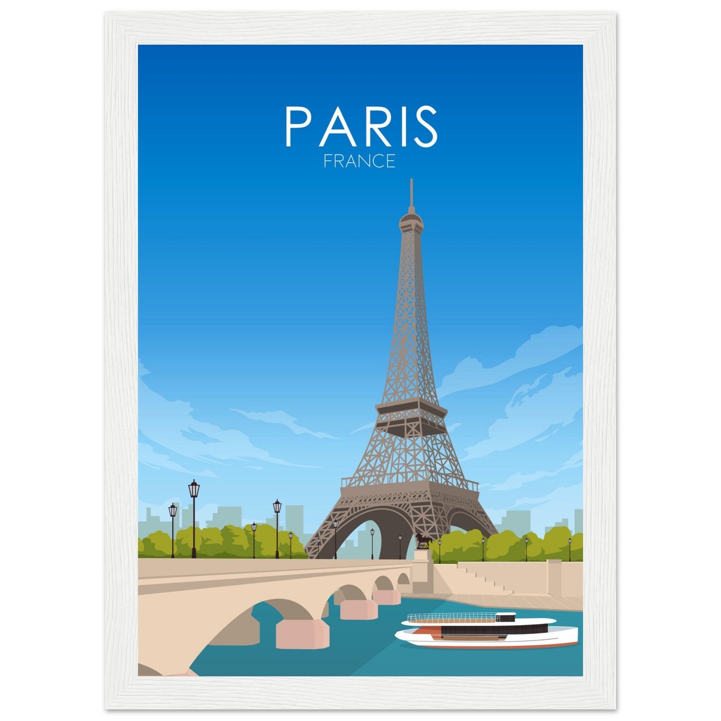 Paris Poster | Paris Wall Art | Paris Daytime Print