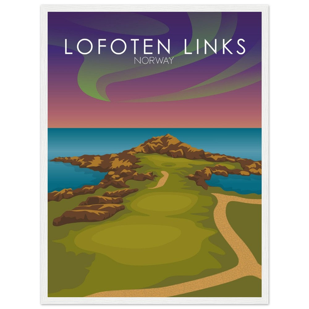 Lofoten Links Golf Course Sunset Print