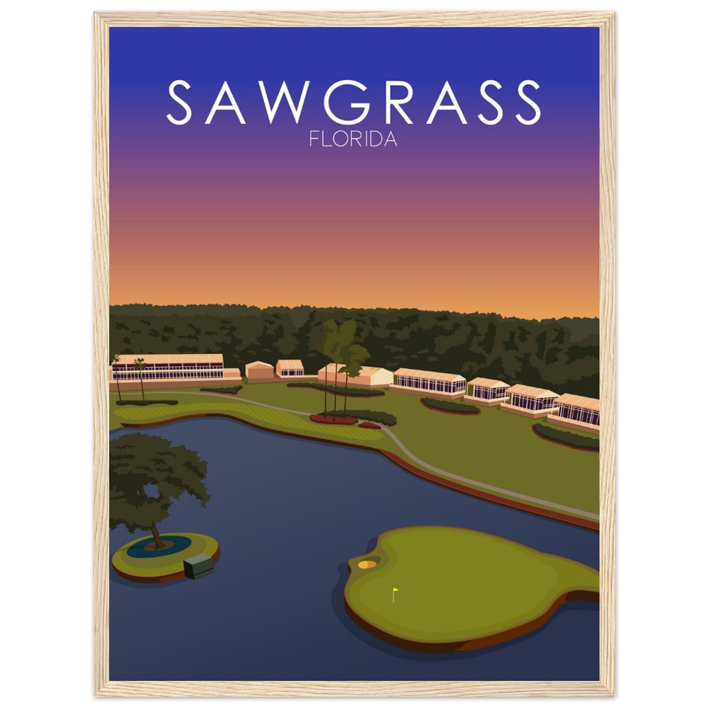 TPC Sawgrass Golf Course Sunset Print