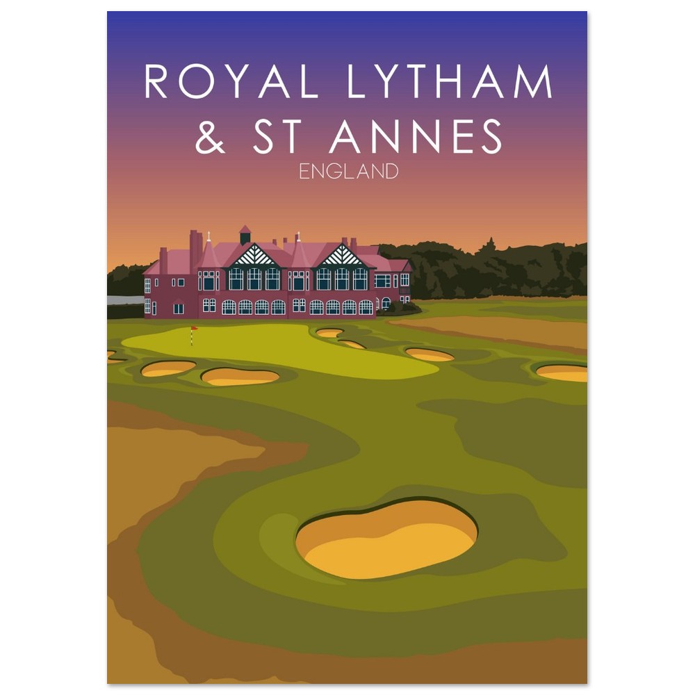 Royal Lytham & St Annes Golf Course Sunset Print