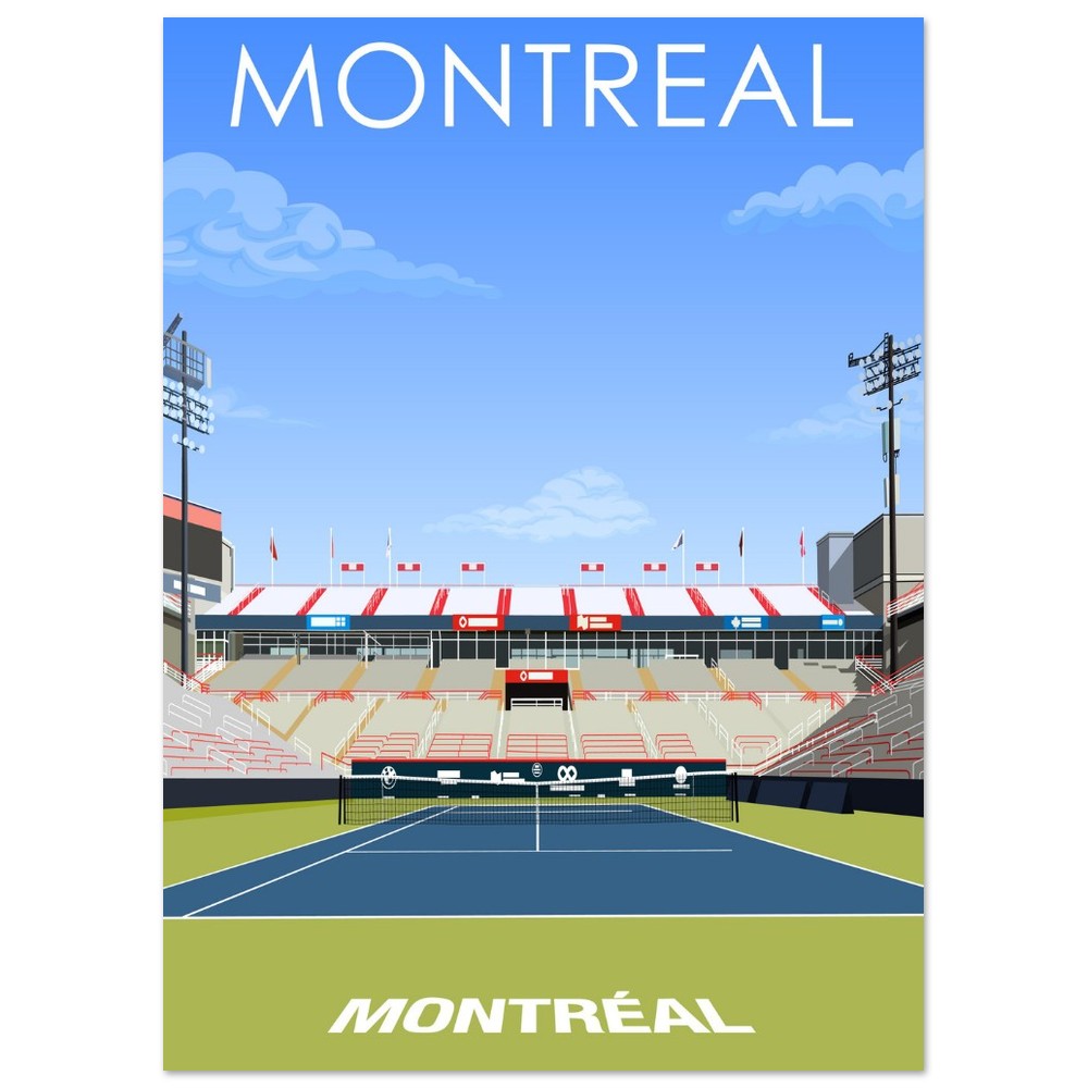 Montreal ATP/WTA Masters Tennis Stadium Poster