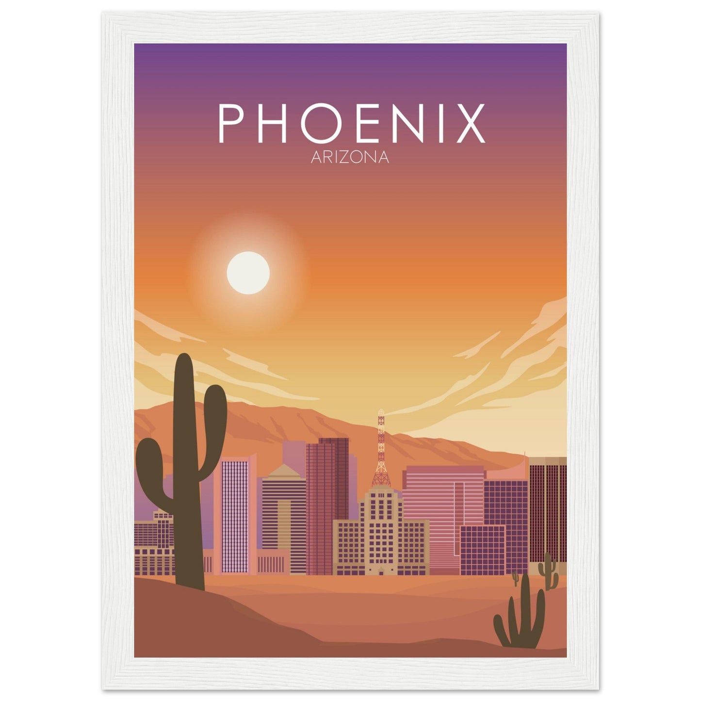 Phoenix Poster | Phoenix Wall Art | Phoenix Sunset Print