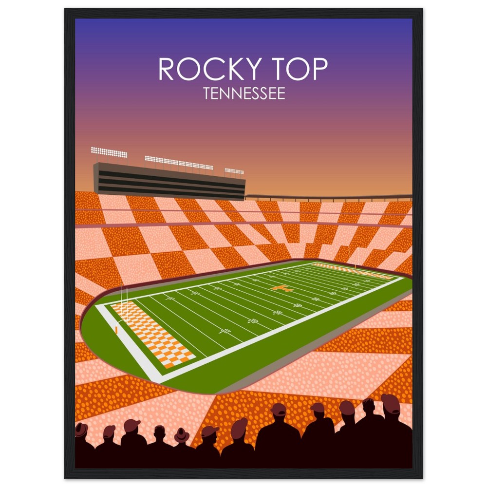 Rocky Top | Neyland Stadium Poster | University of Tennessee College Football Stadium Print