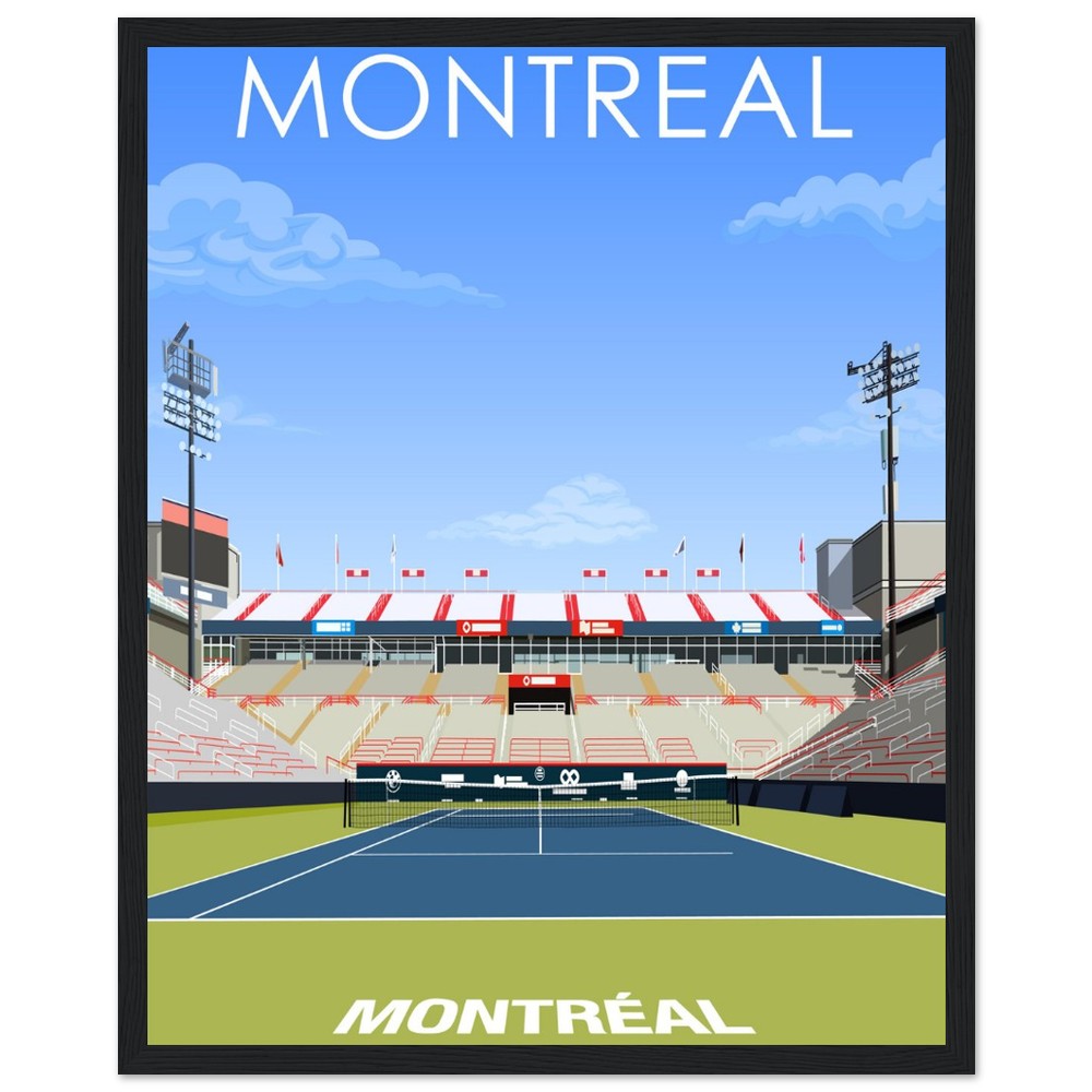 Montreal ATP/WTA Masters Tennis Stadium Poster