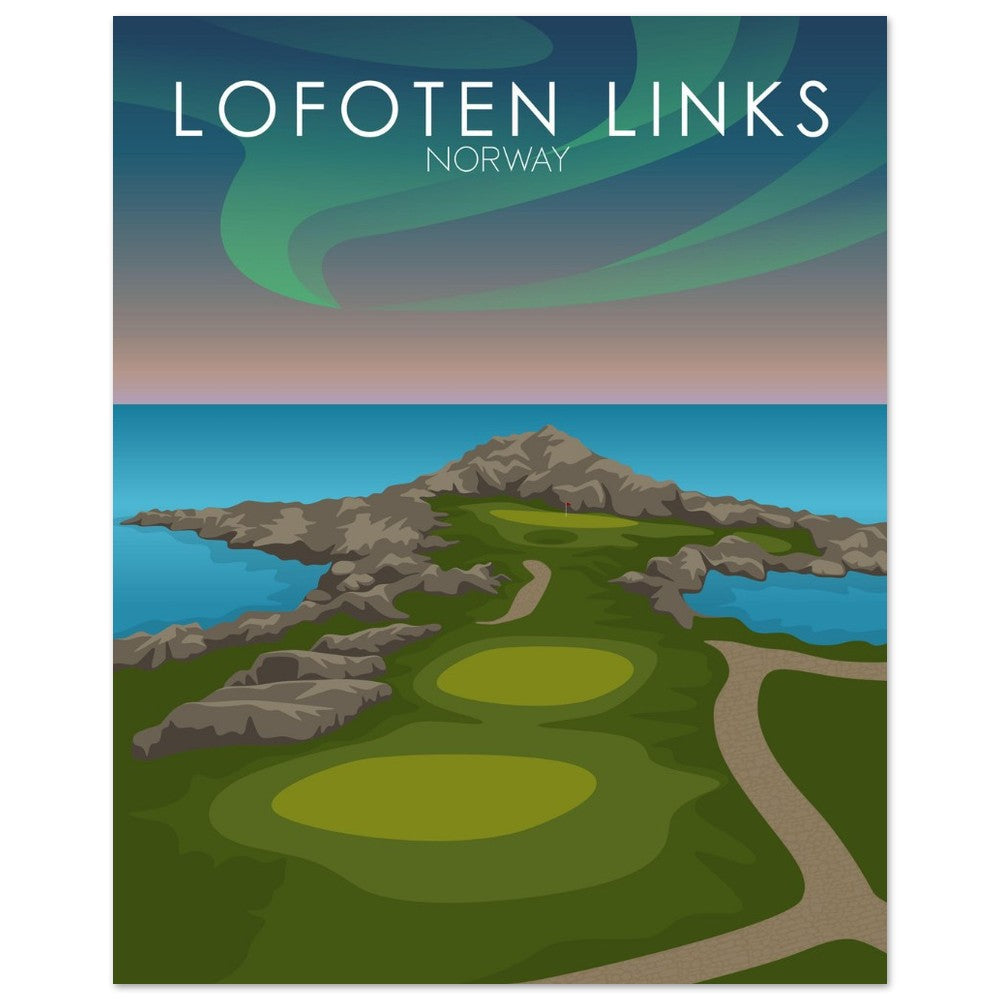 Lofoten Links Golf Course Print