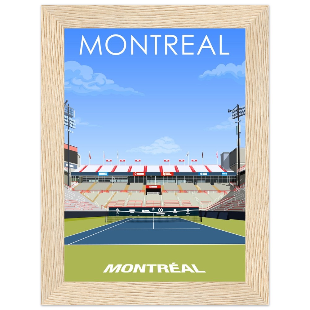 Montreal ATP/WTA Masters Tennis Stadium Poster