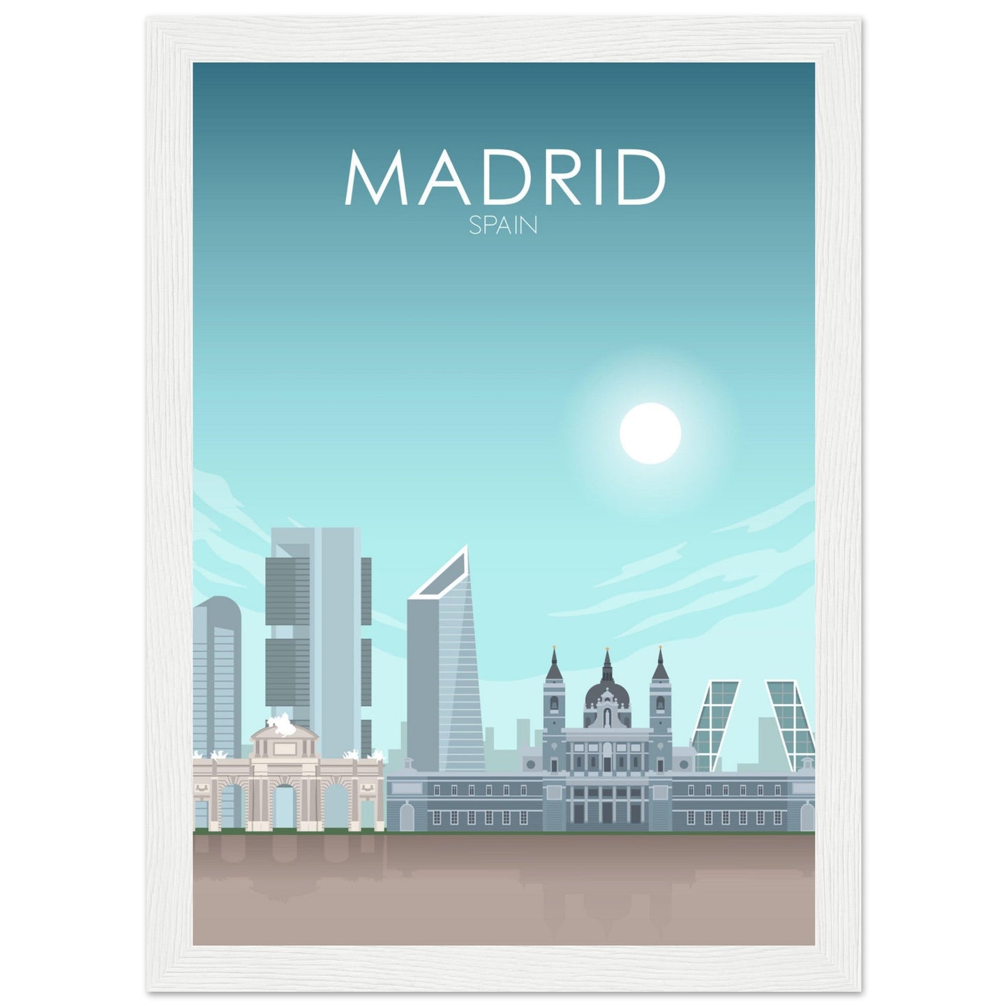 Madrid Poster | Madrid Wall Art | Madrid Daytime Print