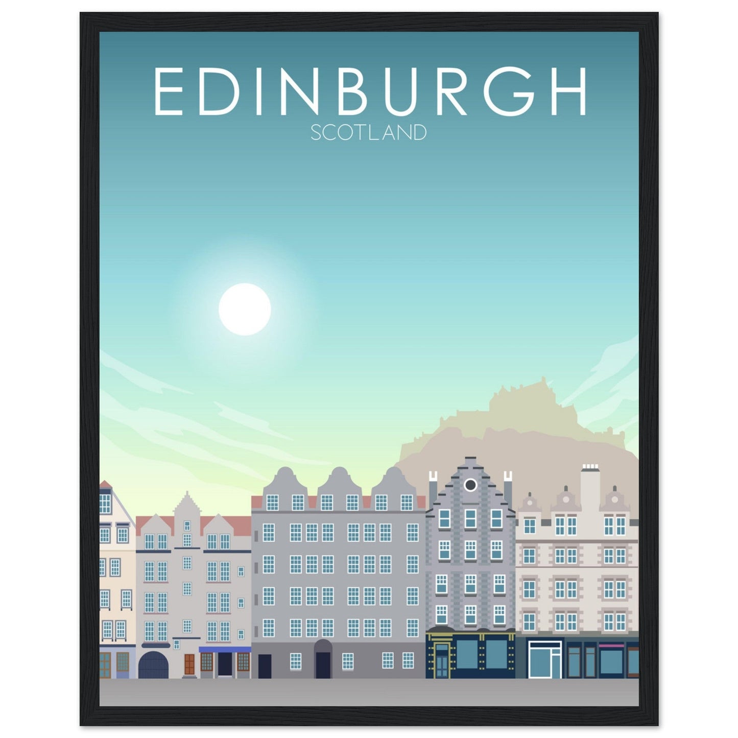 Edinburgh Poster | Edinburgh Wall Art | Edinburgh Daytime Print
