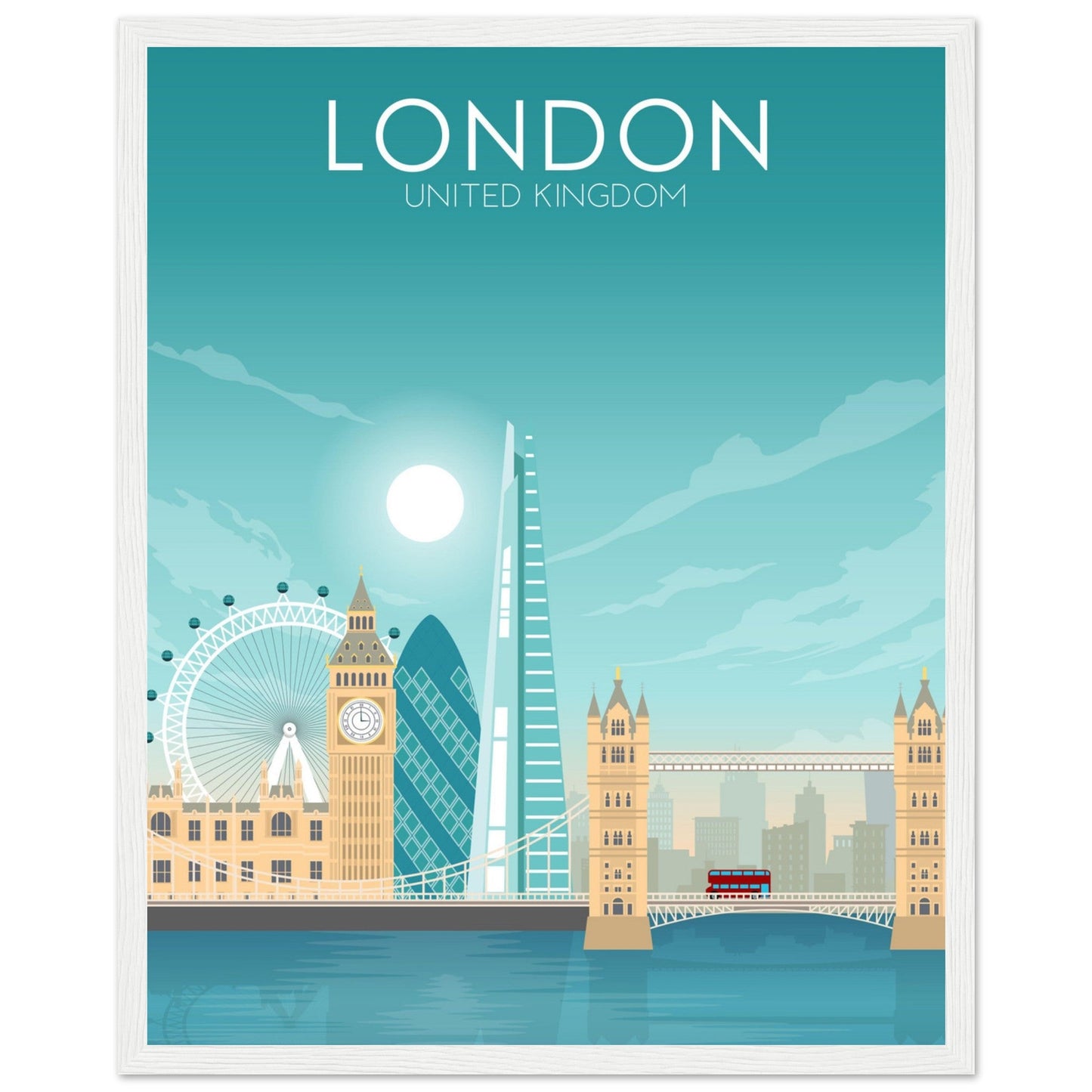 London Poster | London Wall Art | London Daytime Print