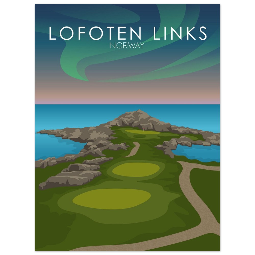 Lofoten Links Golf Course Print