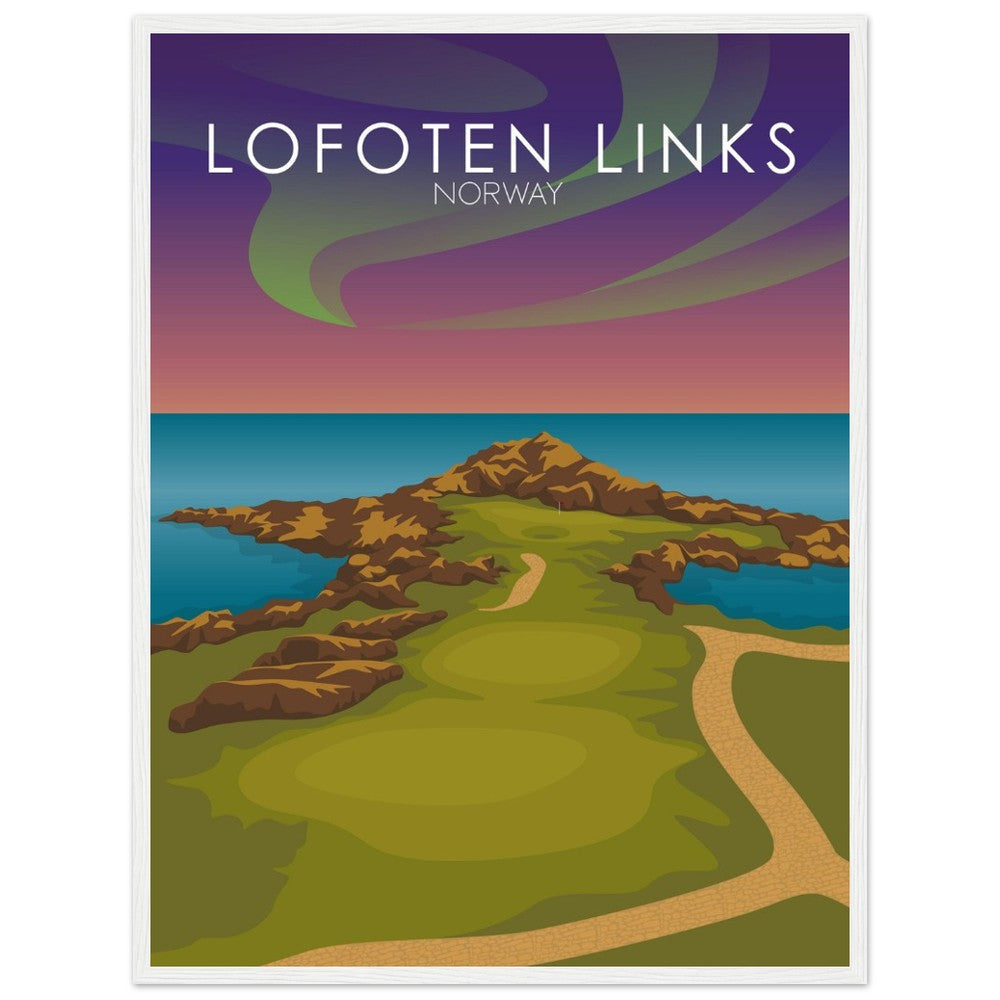 Lofoten Links Golf Course Sunset Print