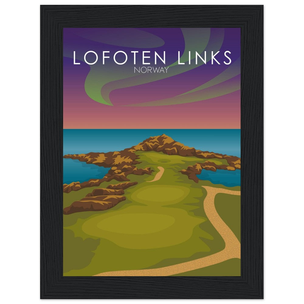 Lofoten Links Golf Course Sunset Print