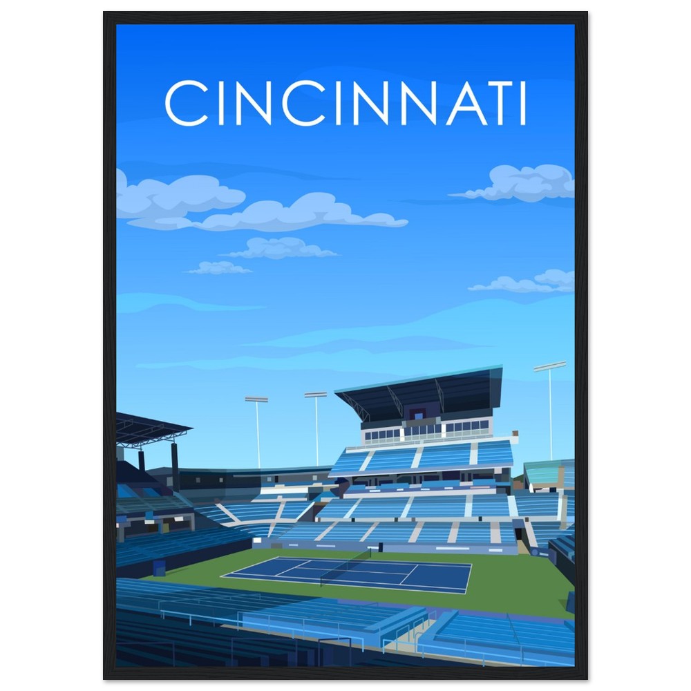 Cincinnati ATP/WTA Masters Tennis Stadium Poster