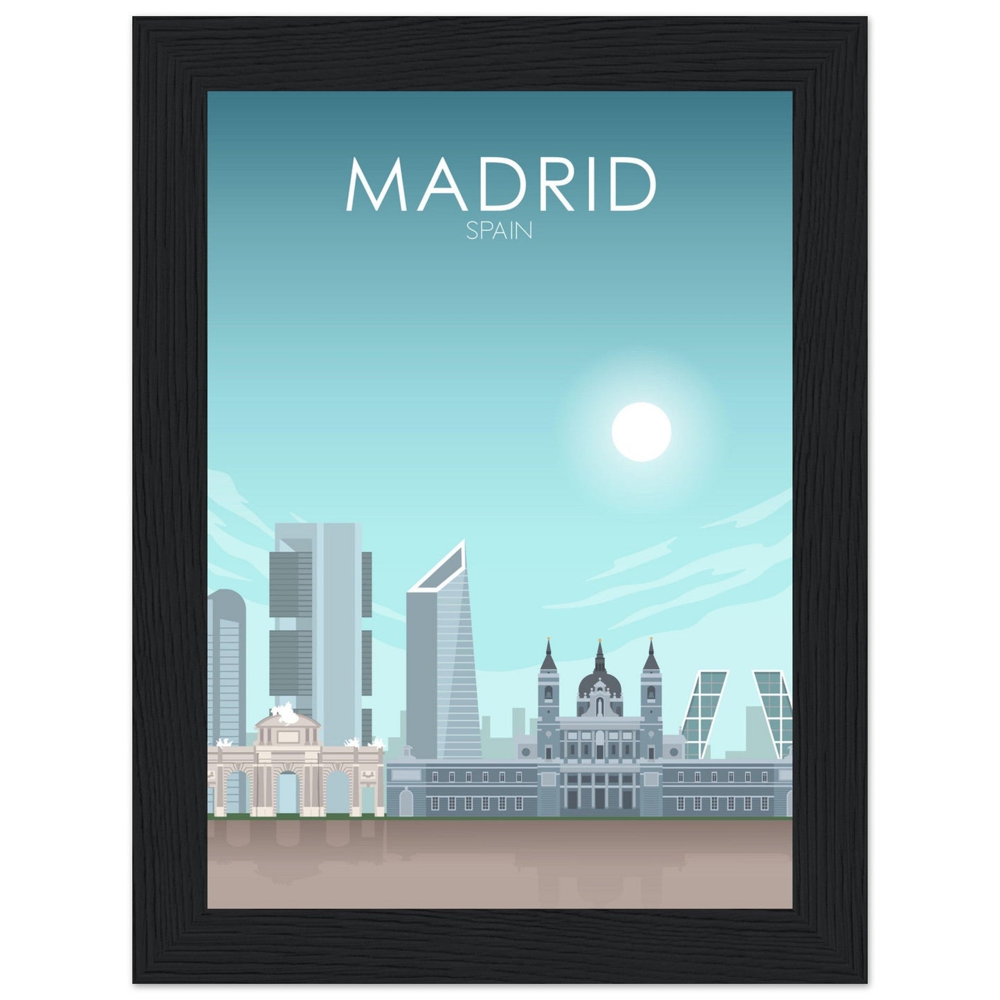 Madrid Poster | Madrid Wall Art | Madrid Daytime Print