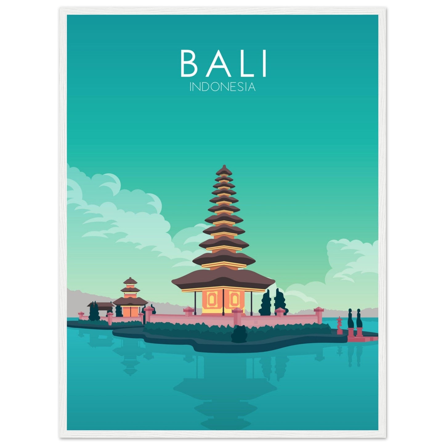 Bali Poster | Bali Wall Art | Bali Pastel Print
