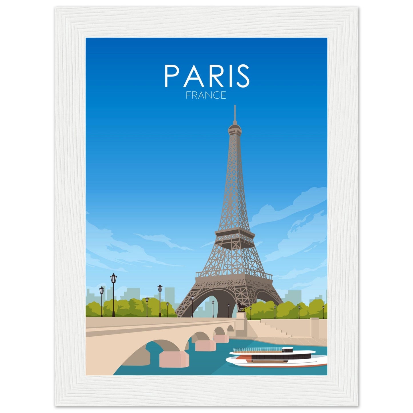 Paris Poster | Paris Wall Art | Paris Daytime Print