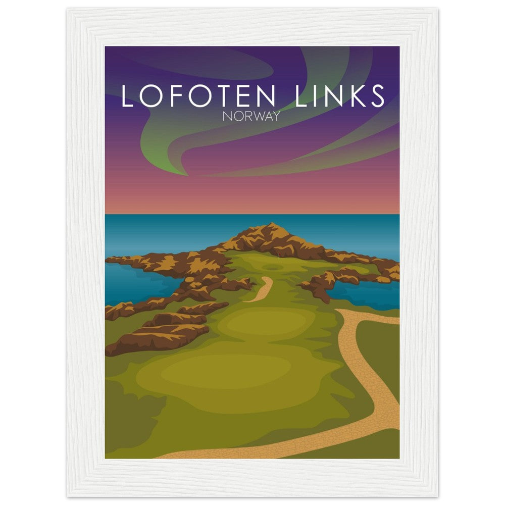 Lofoten Links Golf Course Sunset Print