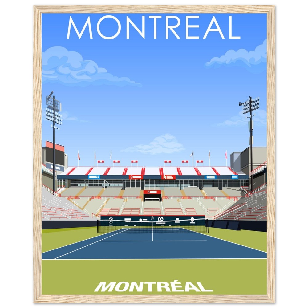 Montreal ATP/WTA Masters Tennis Stadium Poster