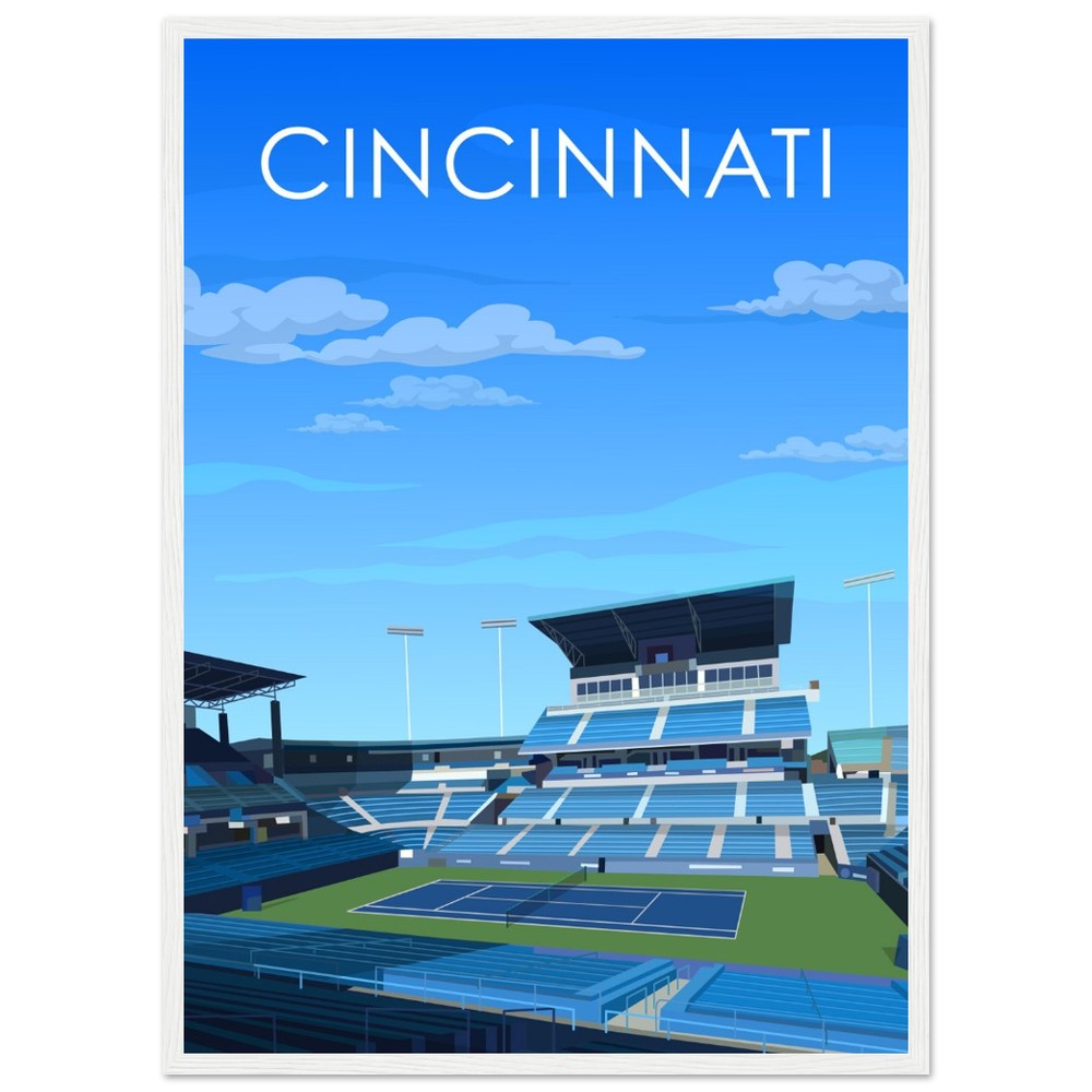 Cincinnati ATP/WTA Masters Tennis Stadium Poster