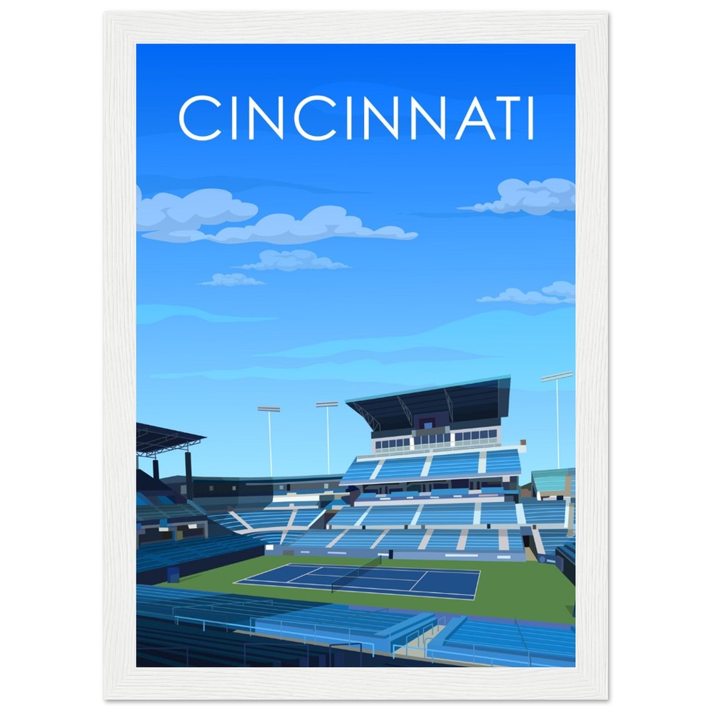 Cincinnati ATP/WTA Masters Tennis Stadium Poster